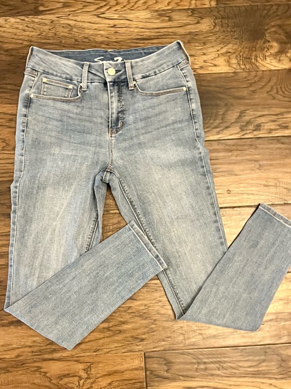 Seven 7 Light Blue Women's High-Rise Skinny Jeans